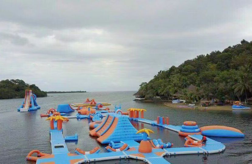 Gran venta, parque acuático personalizado, equipo de parque acuático inflable, parque acuático inflable flotante de alta calidad