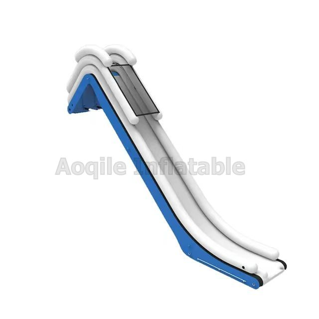 Tobogán flotante de agua para yates de entretenimiento, pontón inflable de PVC, tobogán para adultos