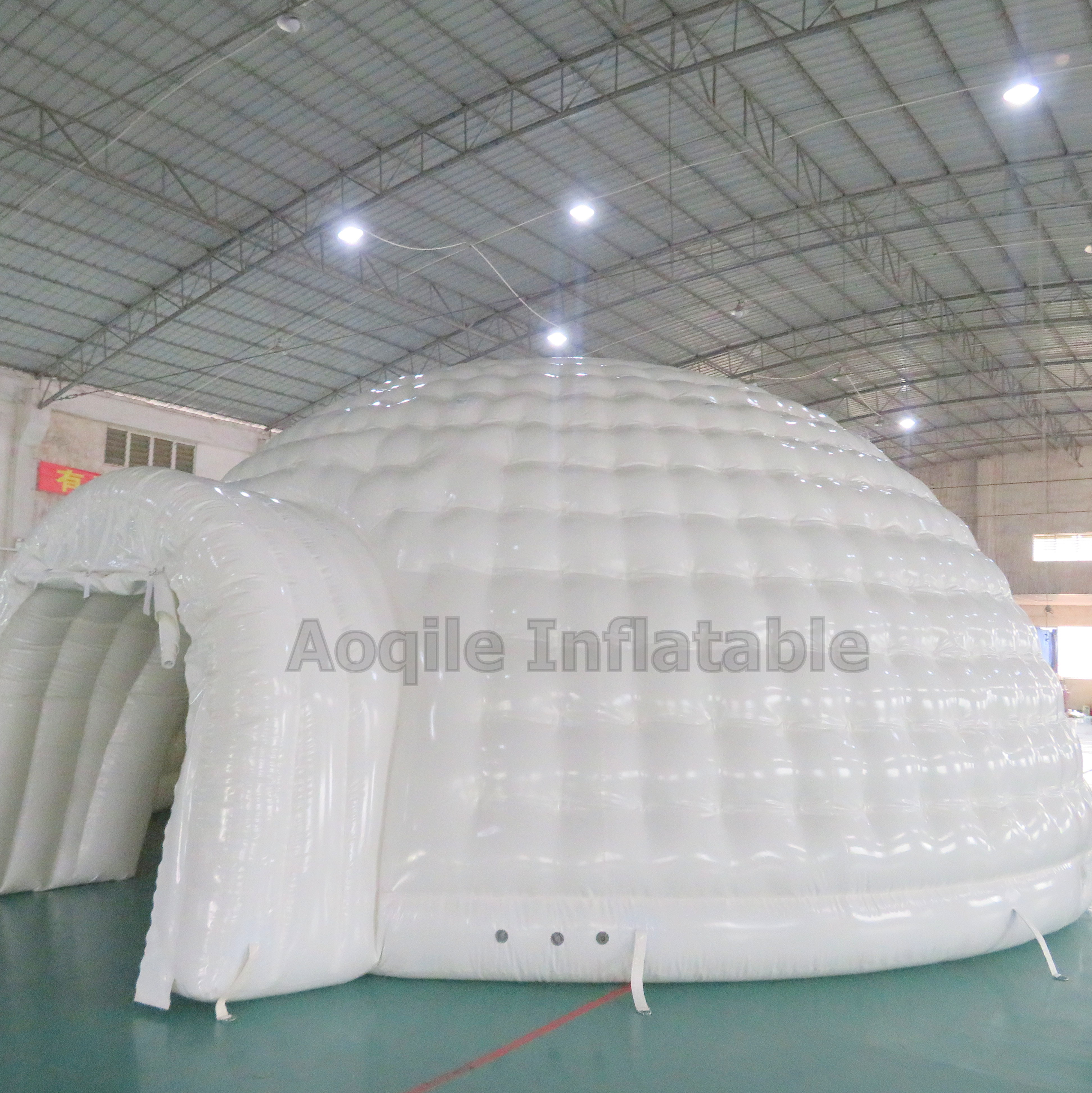 Carpa inflable blanca tipo bóveda iglú, estructura de tienda inflable para fiestas, alquiler de edificios tipo cúpula inflables/tienda tipo cúpula