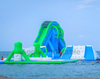 Parque Acuático inflable flotante hermético comercial, tobogán de alta velocidad inflable grande para agua