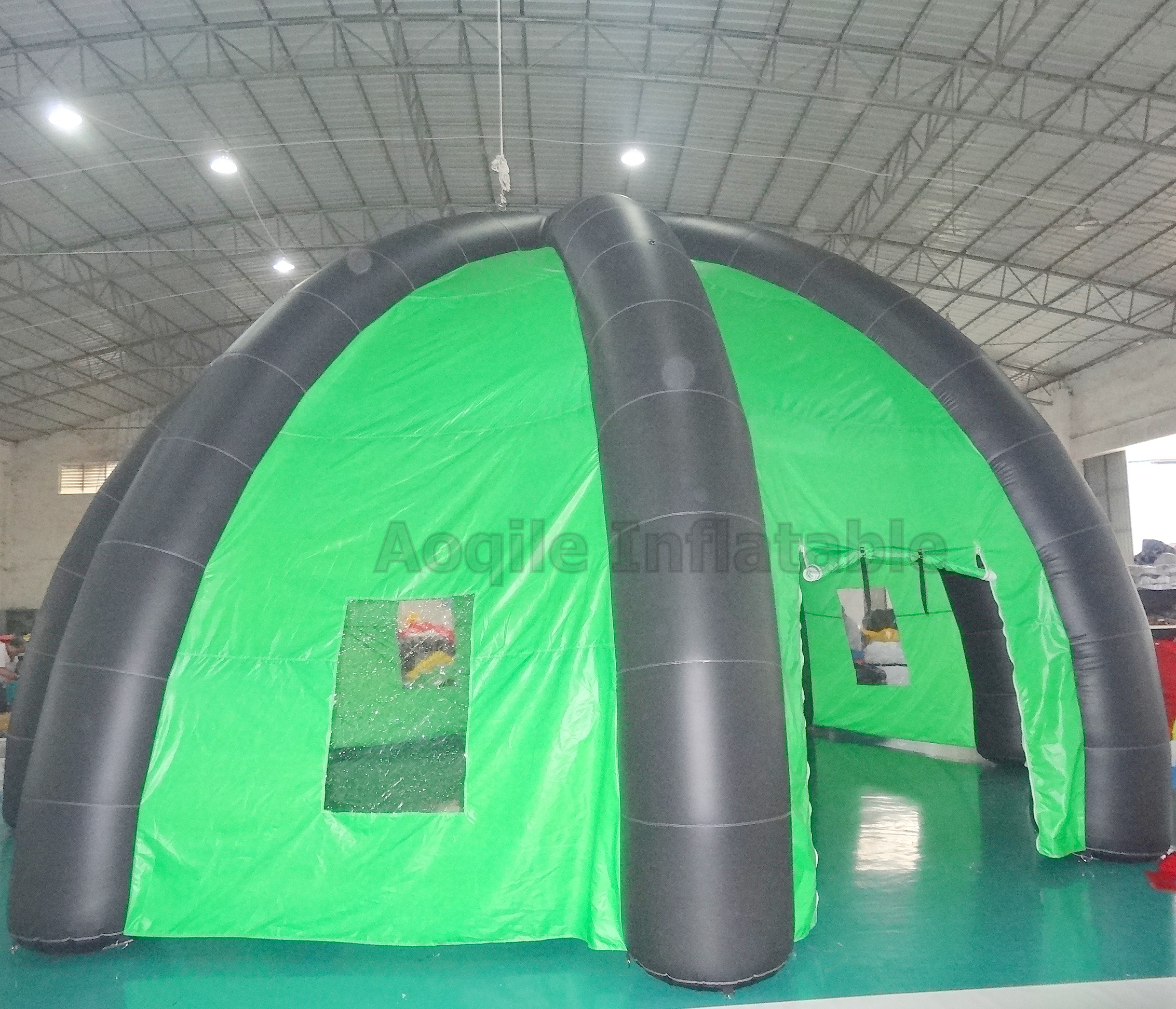 Tienda inflable resistente al desgaste, duradera, impermeable, para acampar al aire libre, comercial, de calidad confiable, superventas