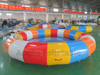 Deportes acuáticos remolcables inflables, juguete inflable del agua del barco de la discoteca, OVNI loco giratorio inflable