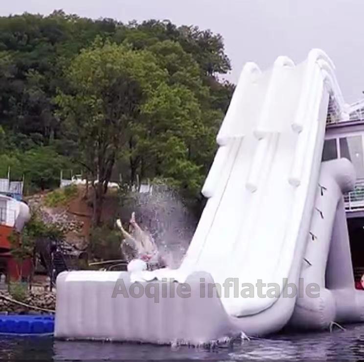 Tobogán acuático flotante tobogán inflable para parque acuático parques acuáticos inflables