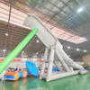 Equipo de juego acuático comercial, tobogán inflable para yate, tobogán de muelle inflable para barco