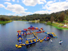 Parque de estimulación de obstáculos flotantes de agua de equipo de diversión inflable grande de agua de verano