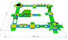 Parque Acuático inflable, carrera de obstáculos acuáticos, equipo para deportes acuáticos a la venta