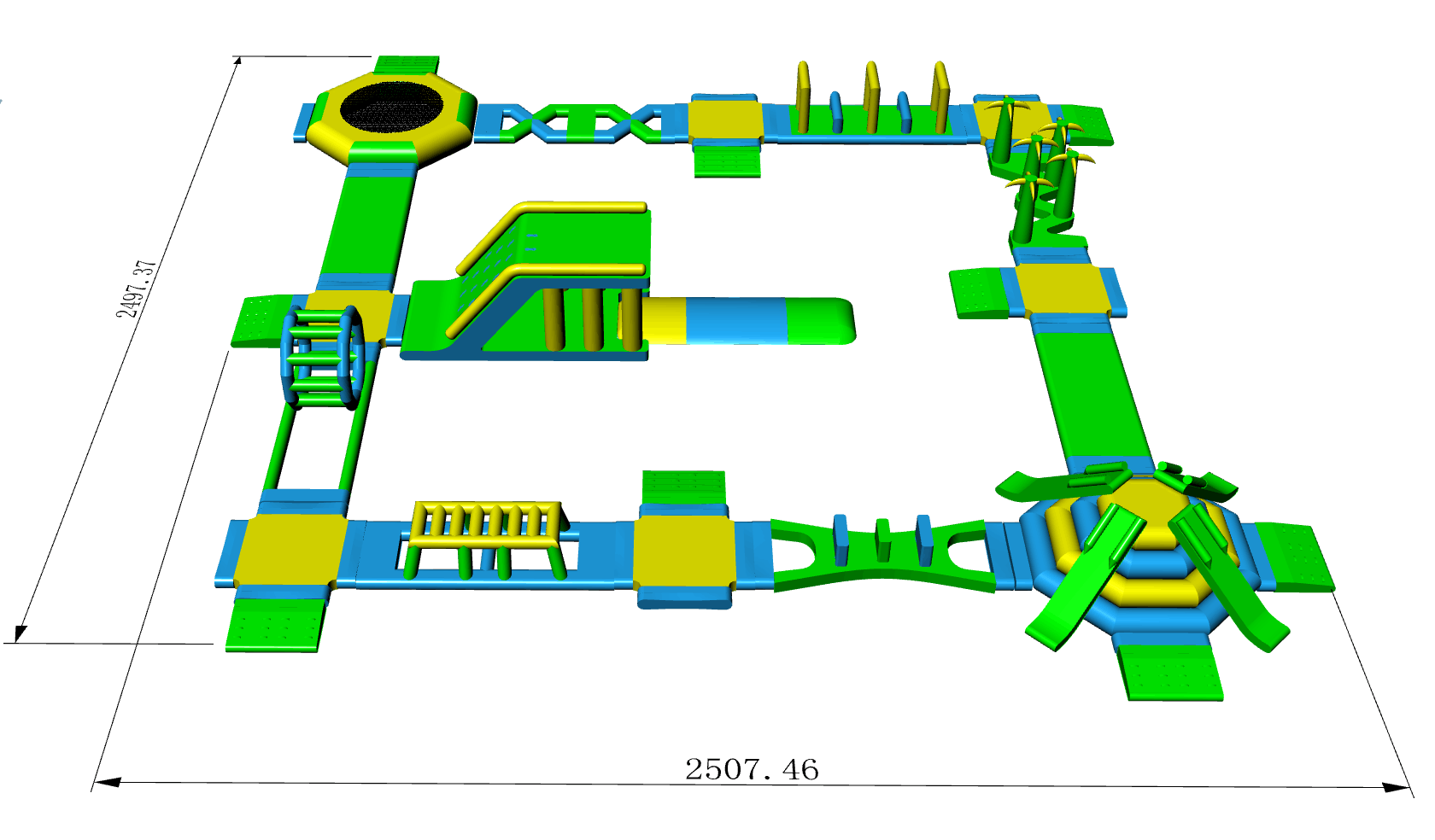 Parque Acuático inflable, carrera de obstáculos acuáticos, equipo para deportes acuáticos a la venta