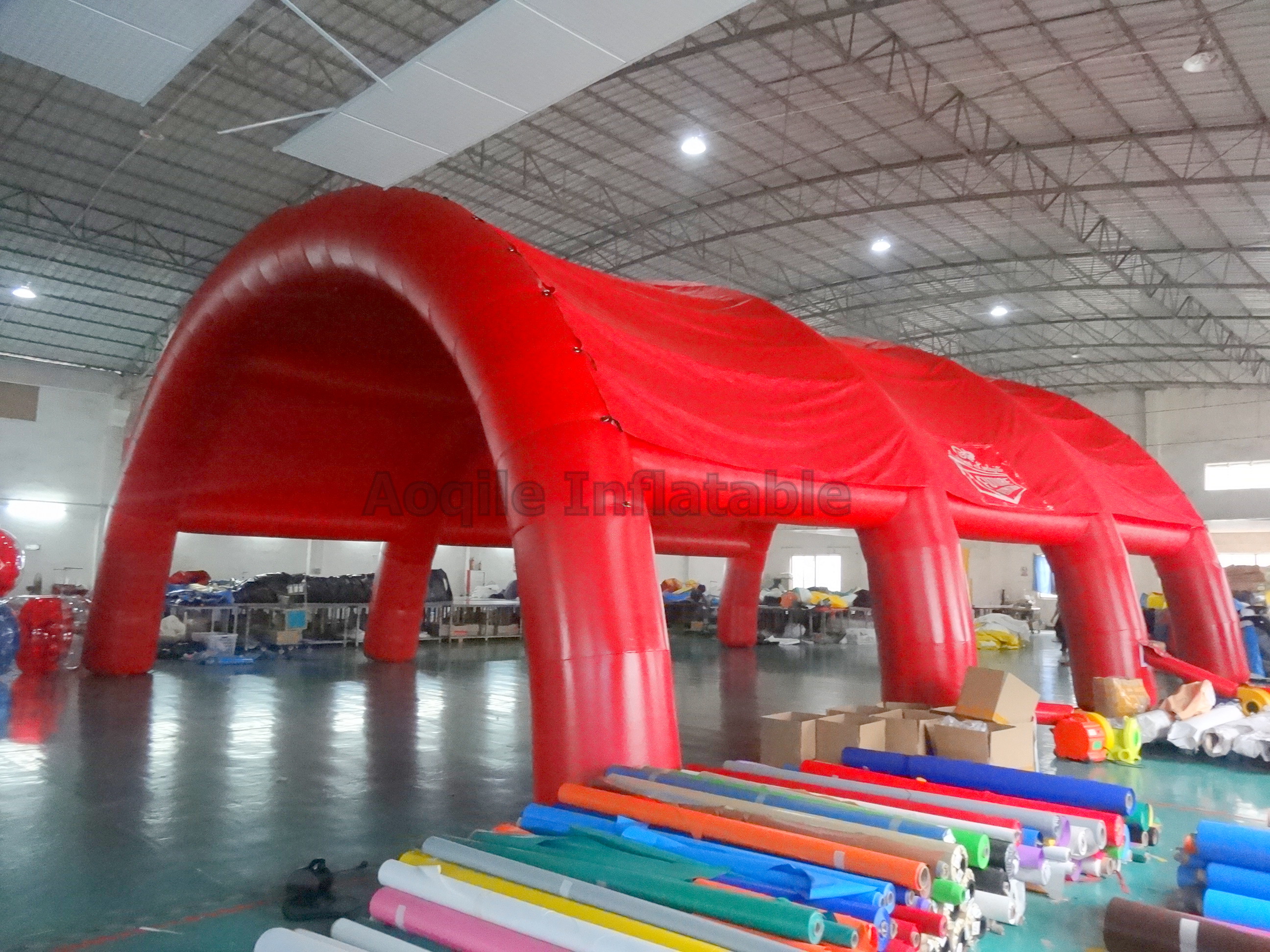 Carpa inflable grande para eventos y fiestas, carpa deportiva inflable, marquesina roja a la venta