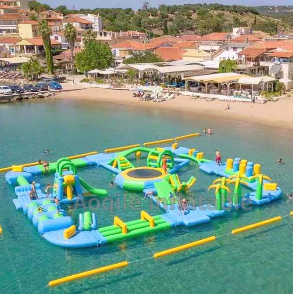 Nueva carrera de obstáculos de agua inflable para Wake Park/parque acuático inflable/fabricante de juegos acuáticos divertidos Aquapark