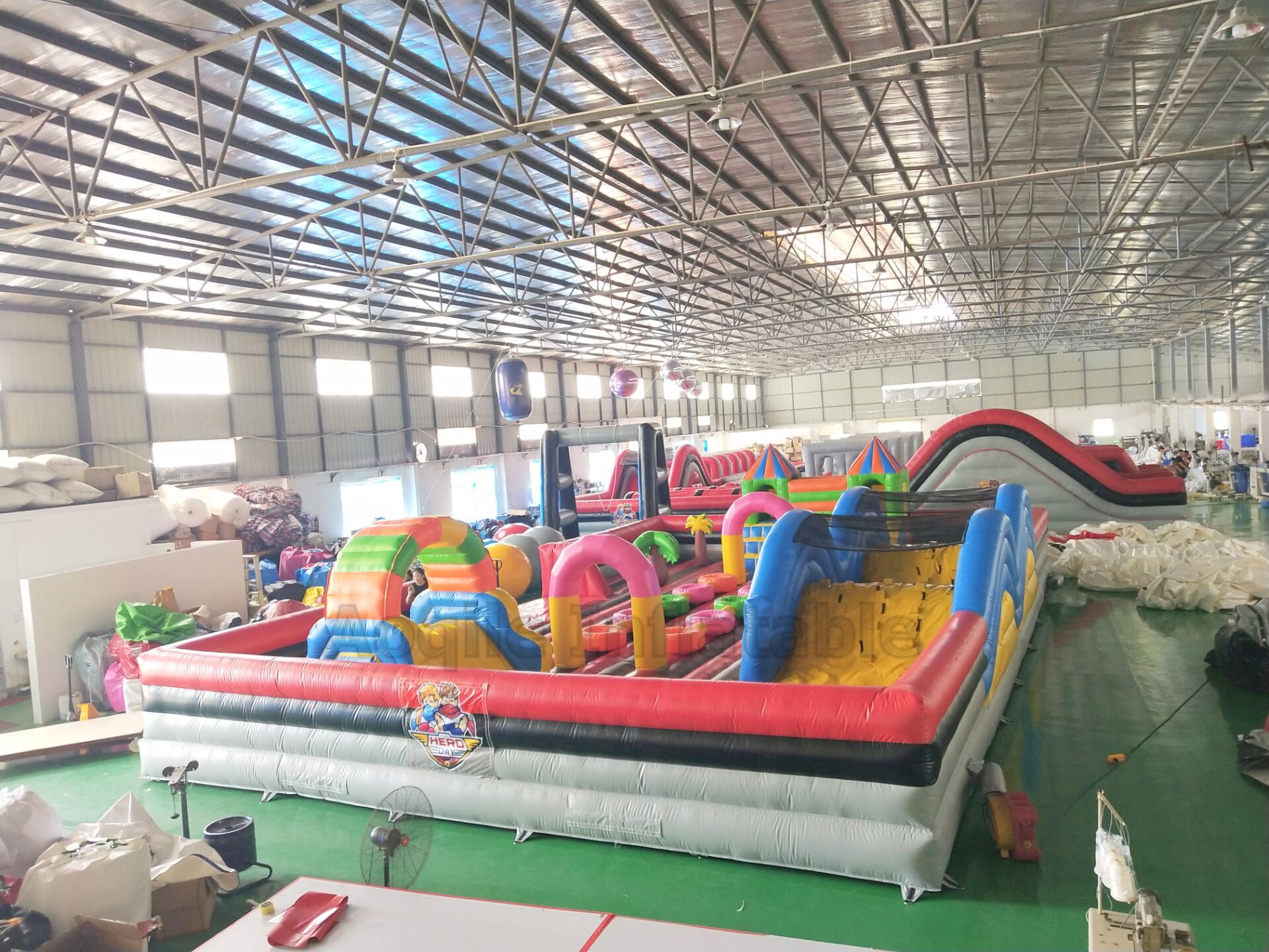 Parque Temático de trampolín inflable grande para niños, equipo de parque de atracciones para niños, a la venta