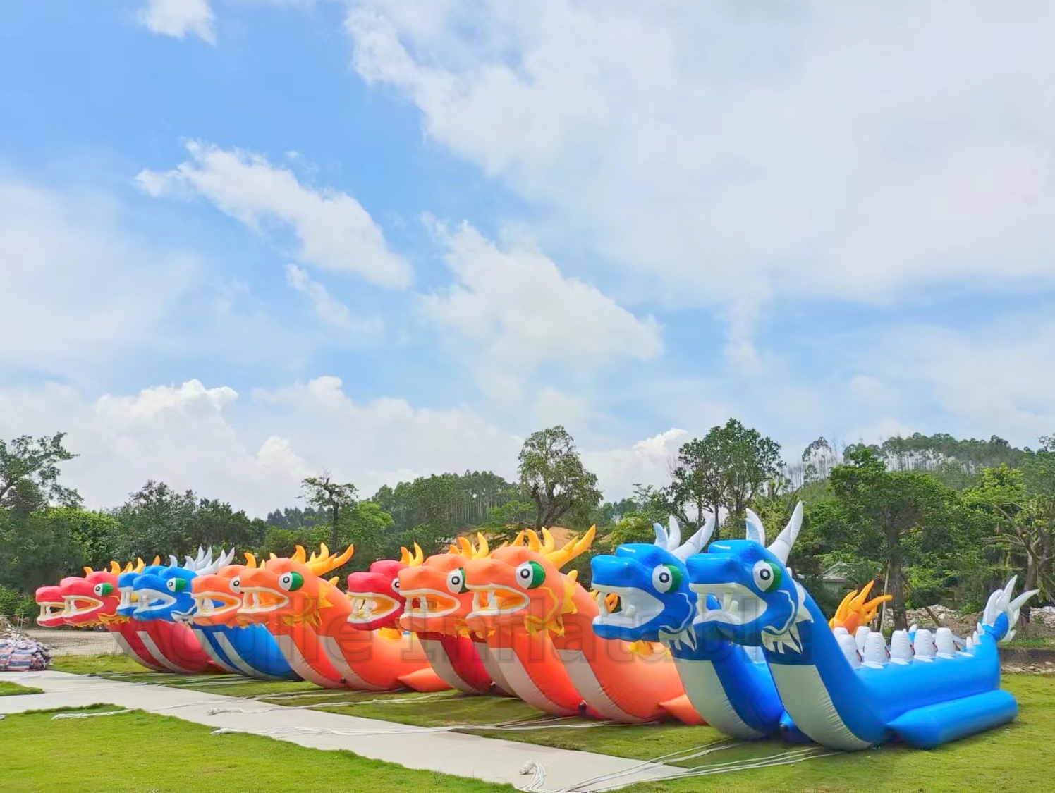 Barco inflable del dragón de los remolcadores de los deportes acuáticos estimulantes del centro turístico