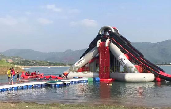 Gran oferta, carrera de obstáculos de agua inflable para lago, parque acuático inflable para adultos, juegos de parque de diversión