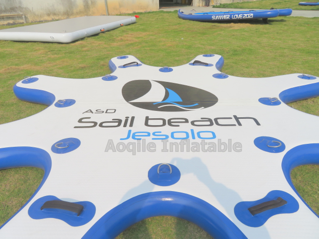 Plataforma inflable del agua de la estera del muelle de la balsa flotante inflable del agua del ocio al aire libre
