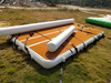 Plataforma flotante inflable para agua, muelle aéreo, isla flotante para deportes acuáticos de ocio