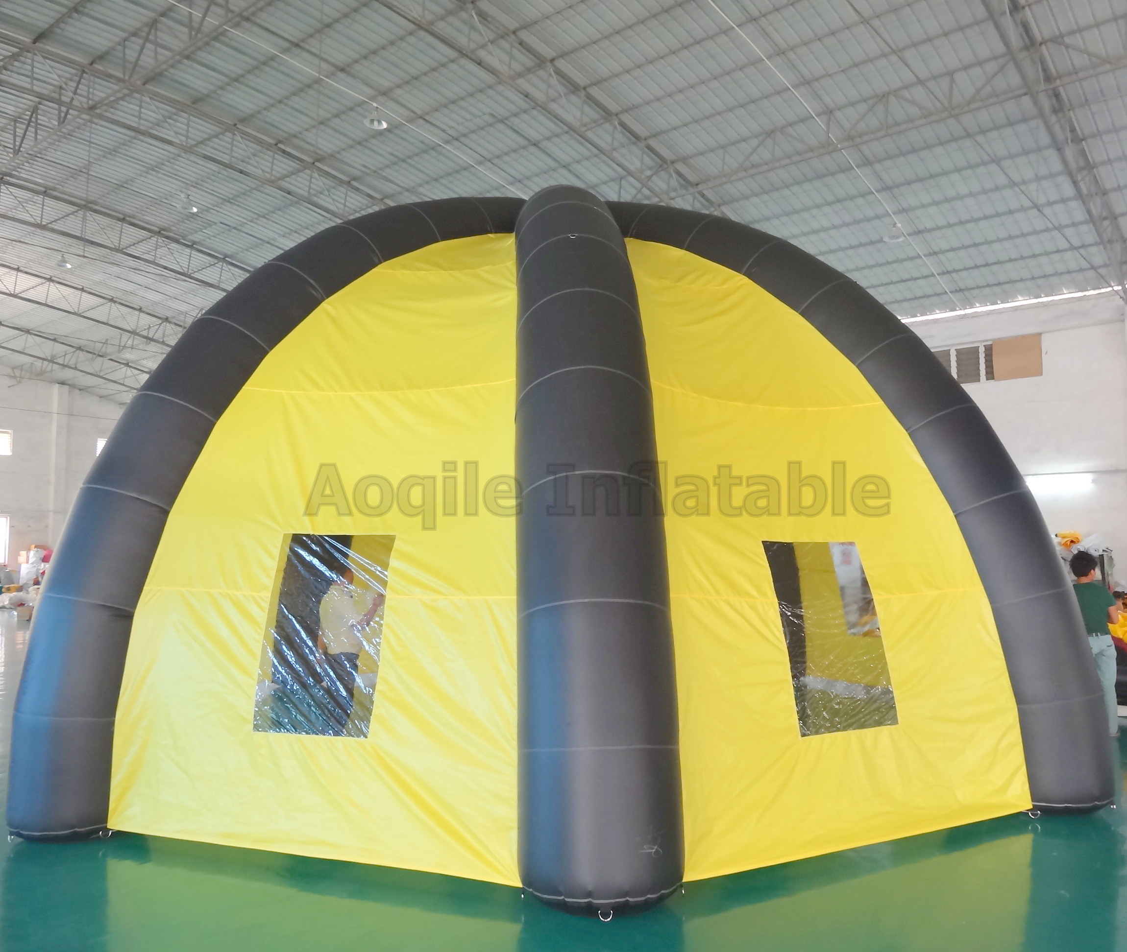 Tienda inflable resistente al desgaste, duradera, impermeable, para acampar al aire libre, comercial, de calidad confiable, superventas