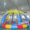 Tienda de piscina inflable con cúpula, tienda de ocio, equipo de tienda de entretenimiento para juegos acuáticos