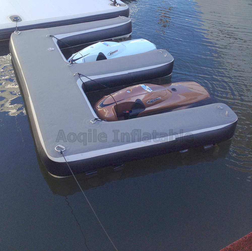 Plataforma de dique flotante balsa inflable pontón de agua al aire libre segura de alta calidad