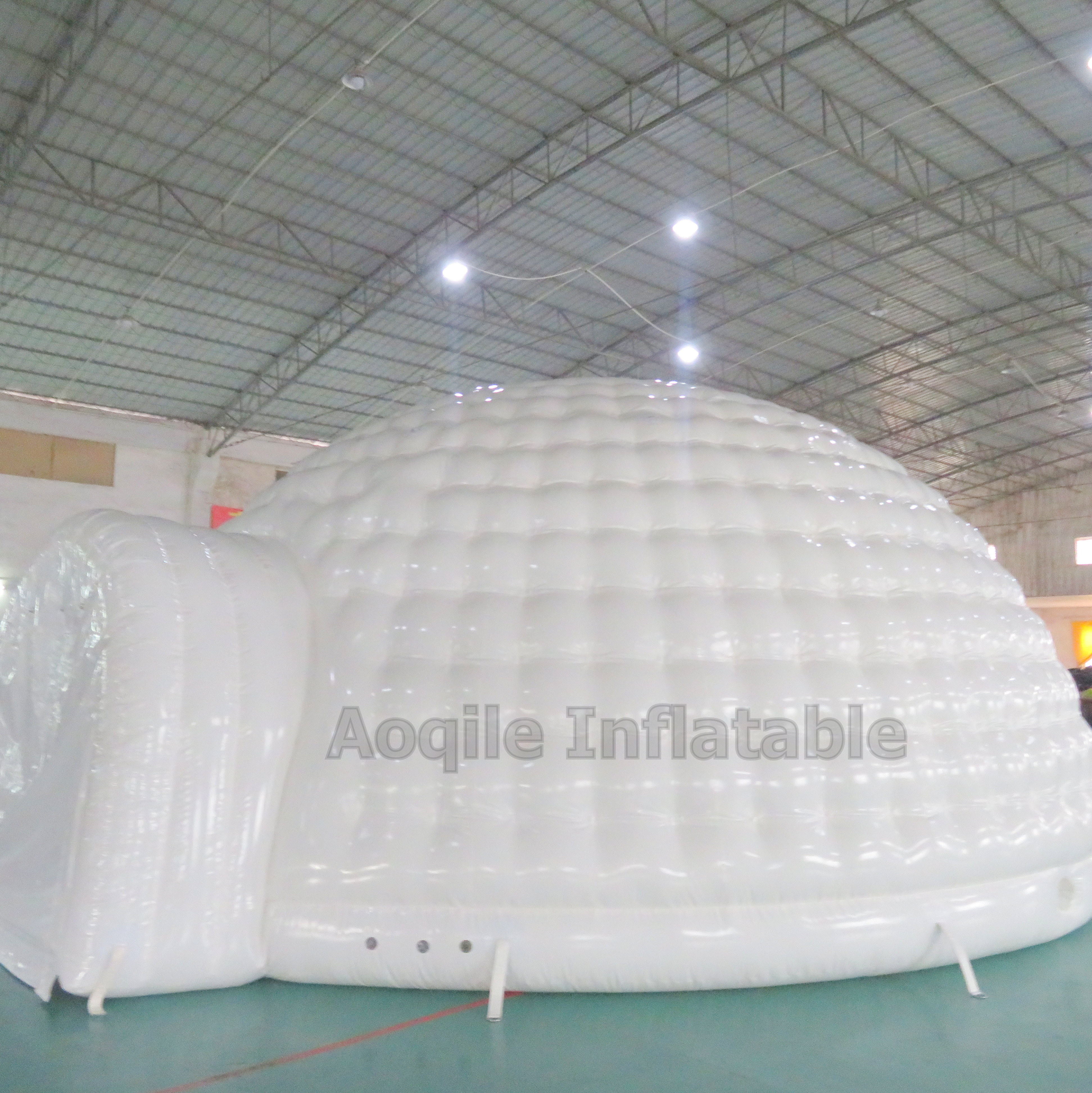 Carpa inflable blanca tipo bóveda iglú, estructura de tienda inflable para fiestas, alquiler de edificios tipo cúpula inflables/tienda tipo cúpula