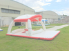 Nuevo diseño inflable natación Iisland salón flotante balsa flotante lámina inflable agua Jet Ski muelle flotadores plataforma