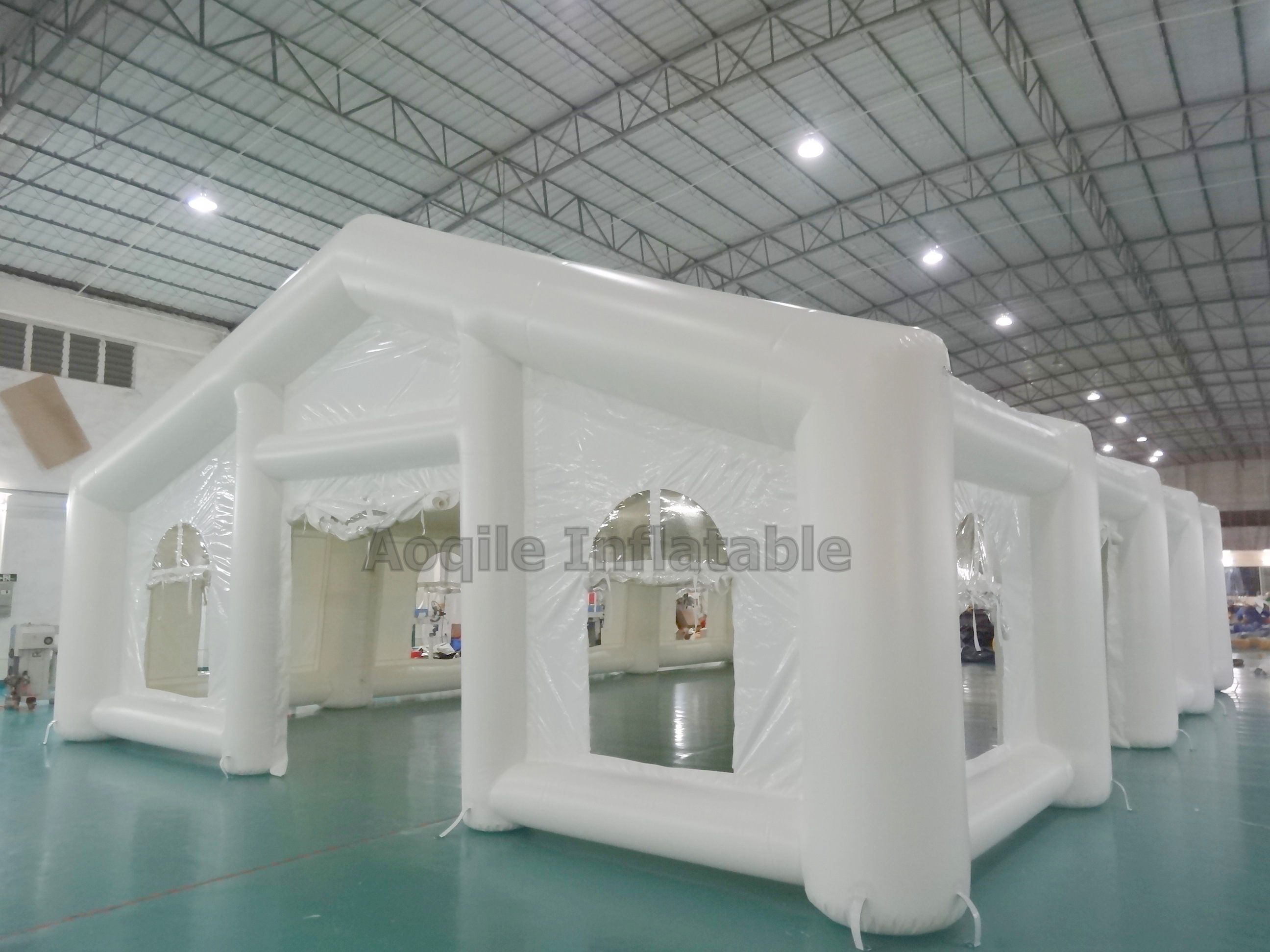 Carpa inflable portátil grande para hangar, carpa inflable para construcción, tienda comercial, tienda inflable para eventos de marketing