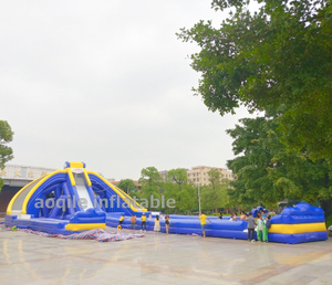 Tobogán acuático inflable de alta calidad Trippo enorme al aire libre comercial para niños adultos