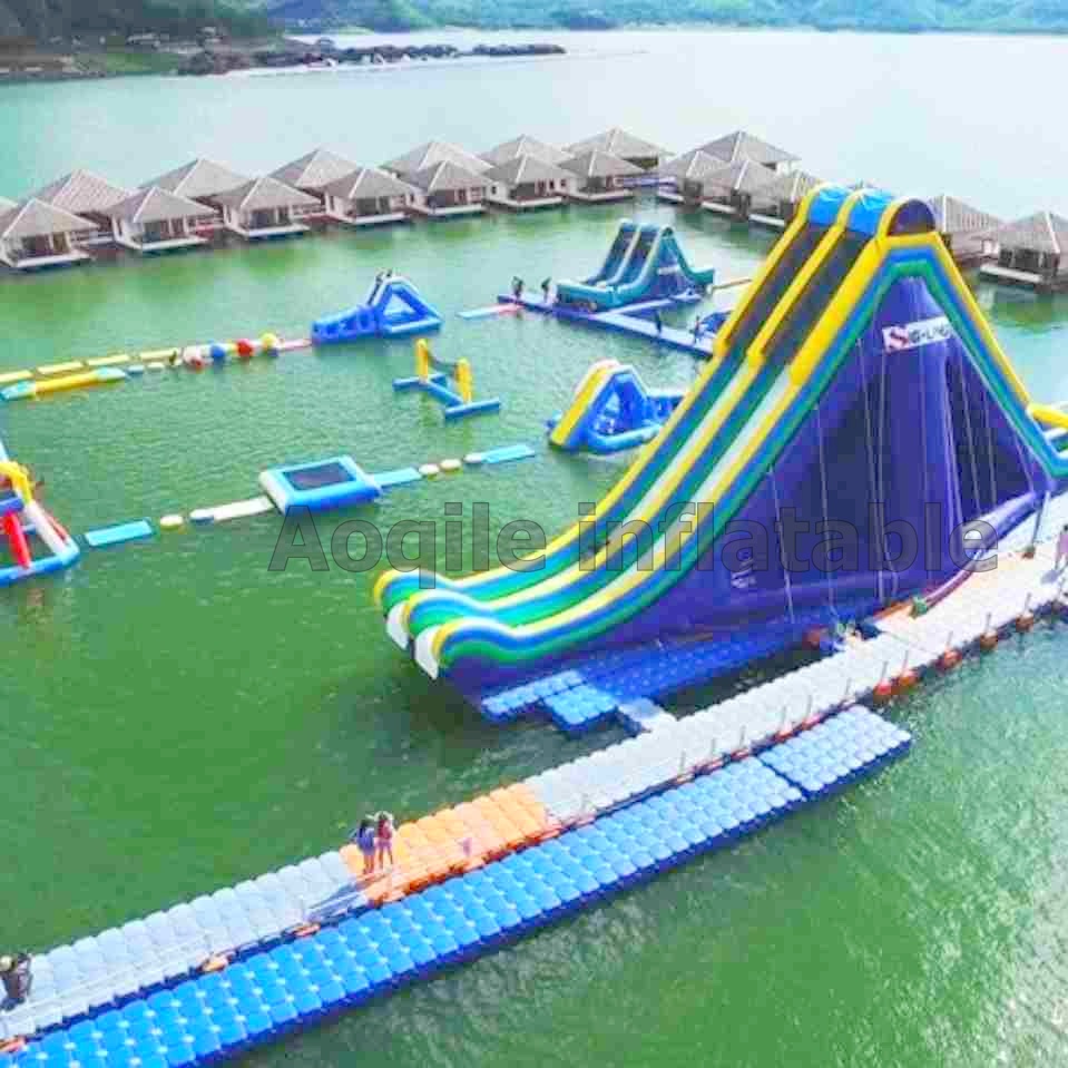 Nueva carrera de obstáculos de agua inflable para Wake Park/parque acuático inflable/fabricante de juegos acuáticos divertidos Aquapark