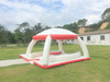 Nuevo diseño inflable natación Iisland salón flotante balsa flotante lámina inflable agua Jet Ski muelle flotadores plataforma