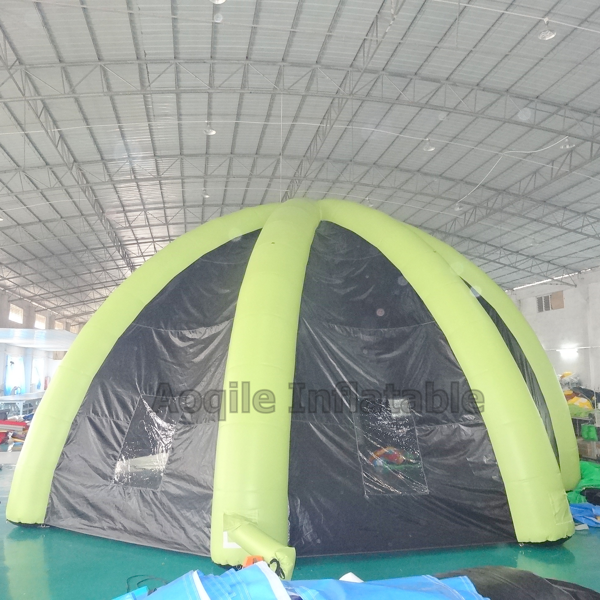 Tienda inflable resistente al desgaste, duradera, impermeable, para acampar al aire libre, comercial, de calidad confiable, superventas