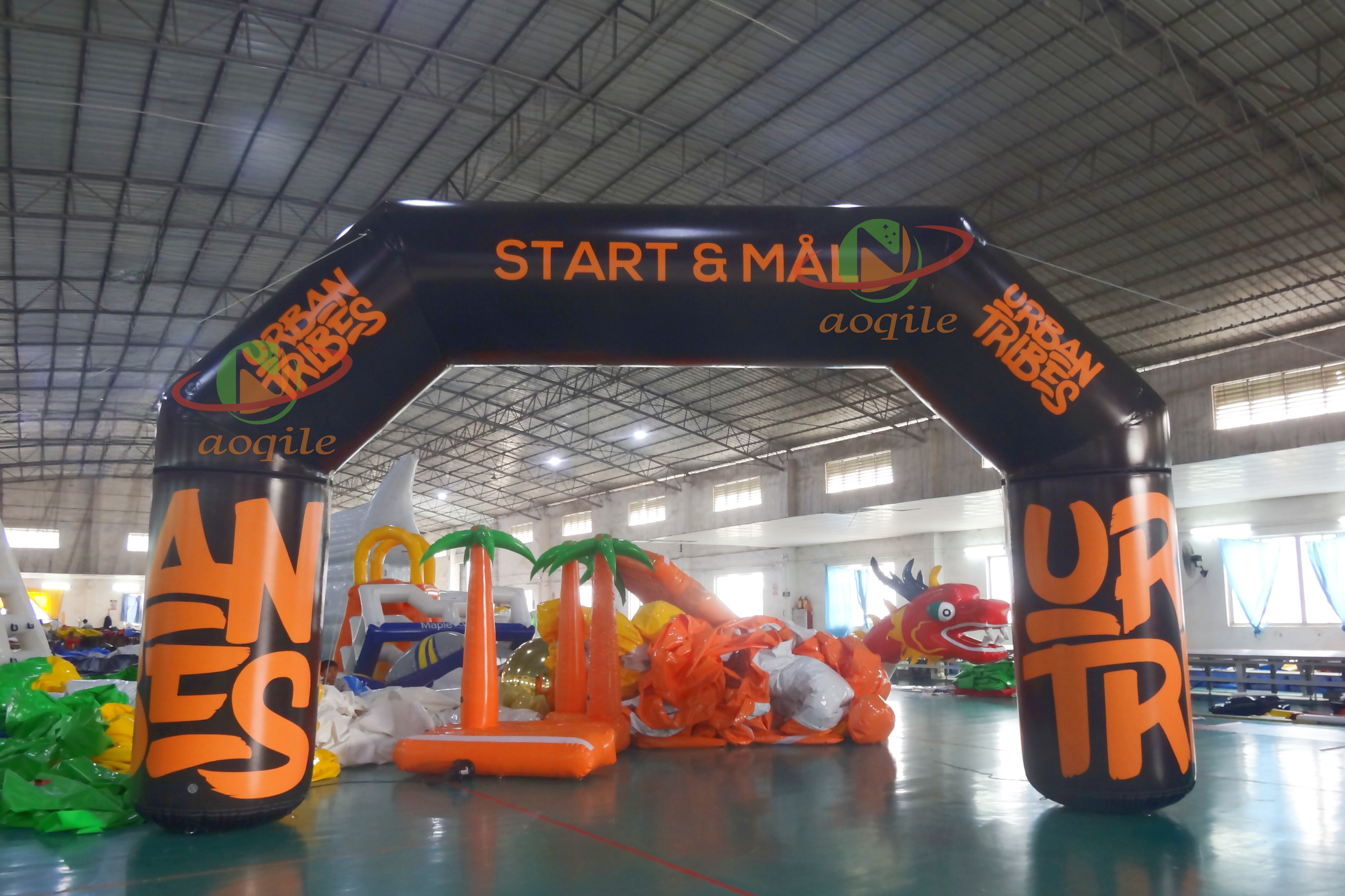 Arco corriente personalizado promocional al por mayor de fábrica inflable de arco para eventos