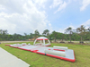 Equipo de entretenimiento acuático para fiesta de verano, isla flotante de ocio, plataforma de muelle flotante múltiple, salón