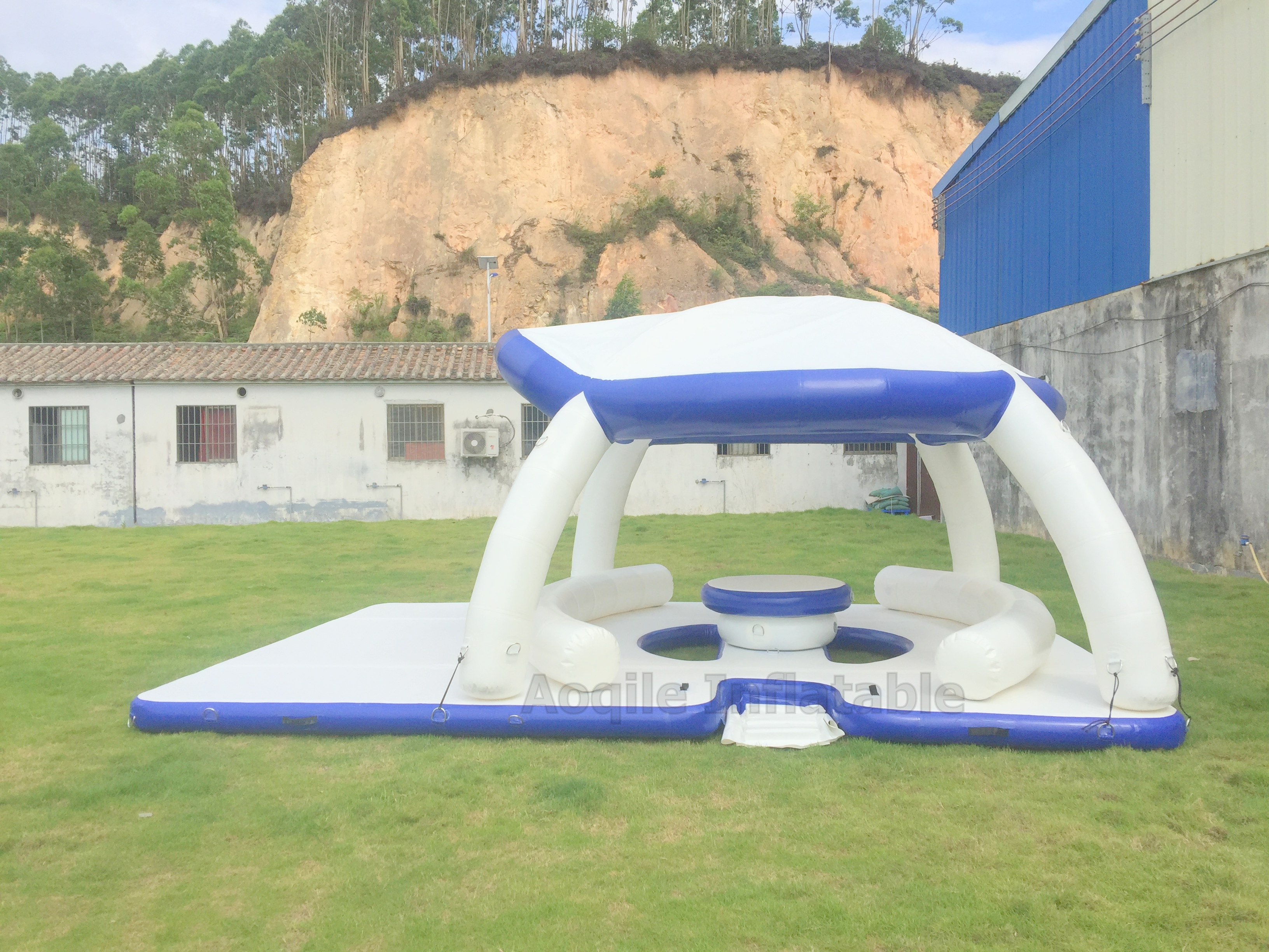 Salón inflable de la plataforma del muelle flotante de la isla inflable del agua del fabricante al por mayor