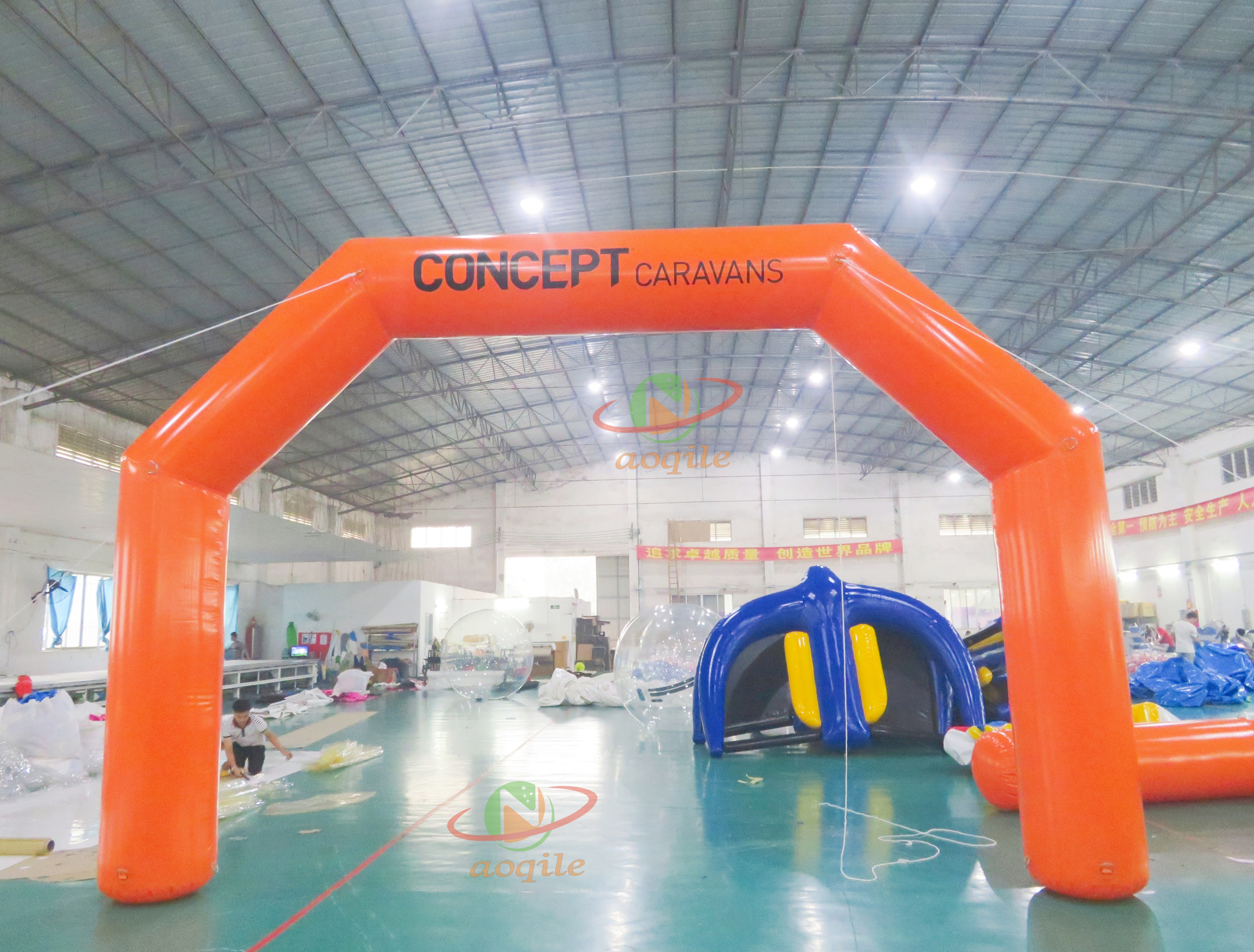 Arco inflable de inicio y meta de carrera, arco publicitario de entrada inflable para evento personalizado