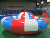 Gran oferta, juguete acuático, dirigible inflable, platillo volador loco, barco de discoteca remolcable