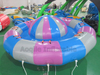 Barco inflable comercial de alta calidad, juguete para entretenimiento acuático remolcable, mosca giratoria, OVNI