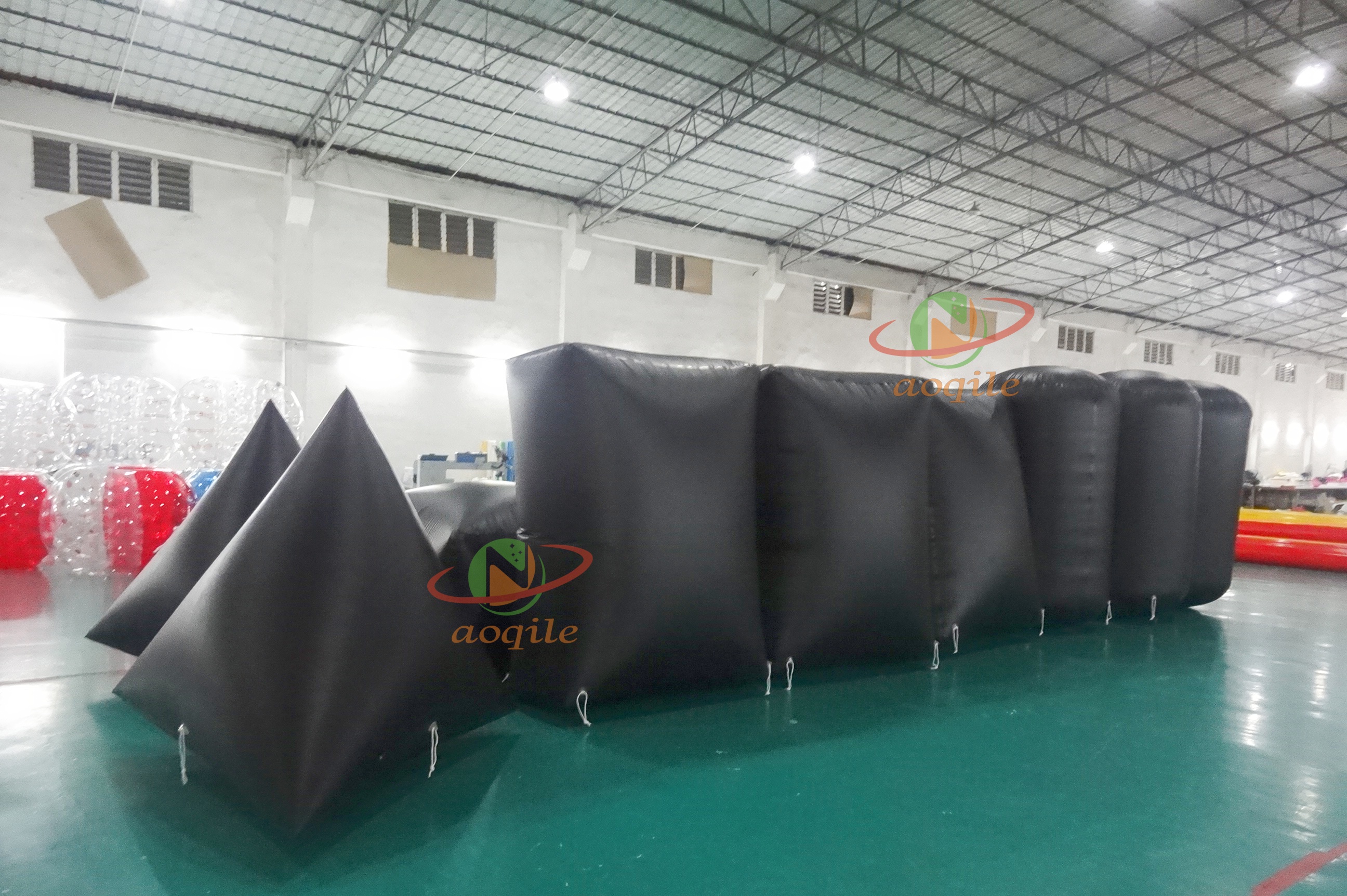 Venta directa de fábrica, boya inflable flotante de agua con marca triangular, boya con publicidad