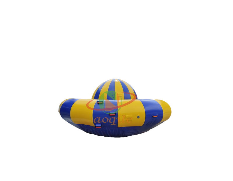 Barco inflable de alta calidad con forma de plátano, pez volador, OVNI inflable, barco de discoteca, equipo de juego acuático