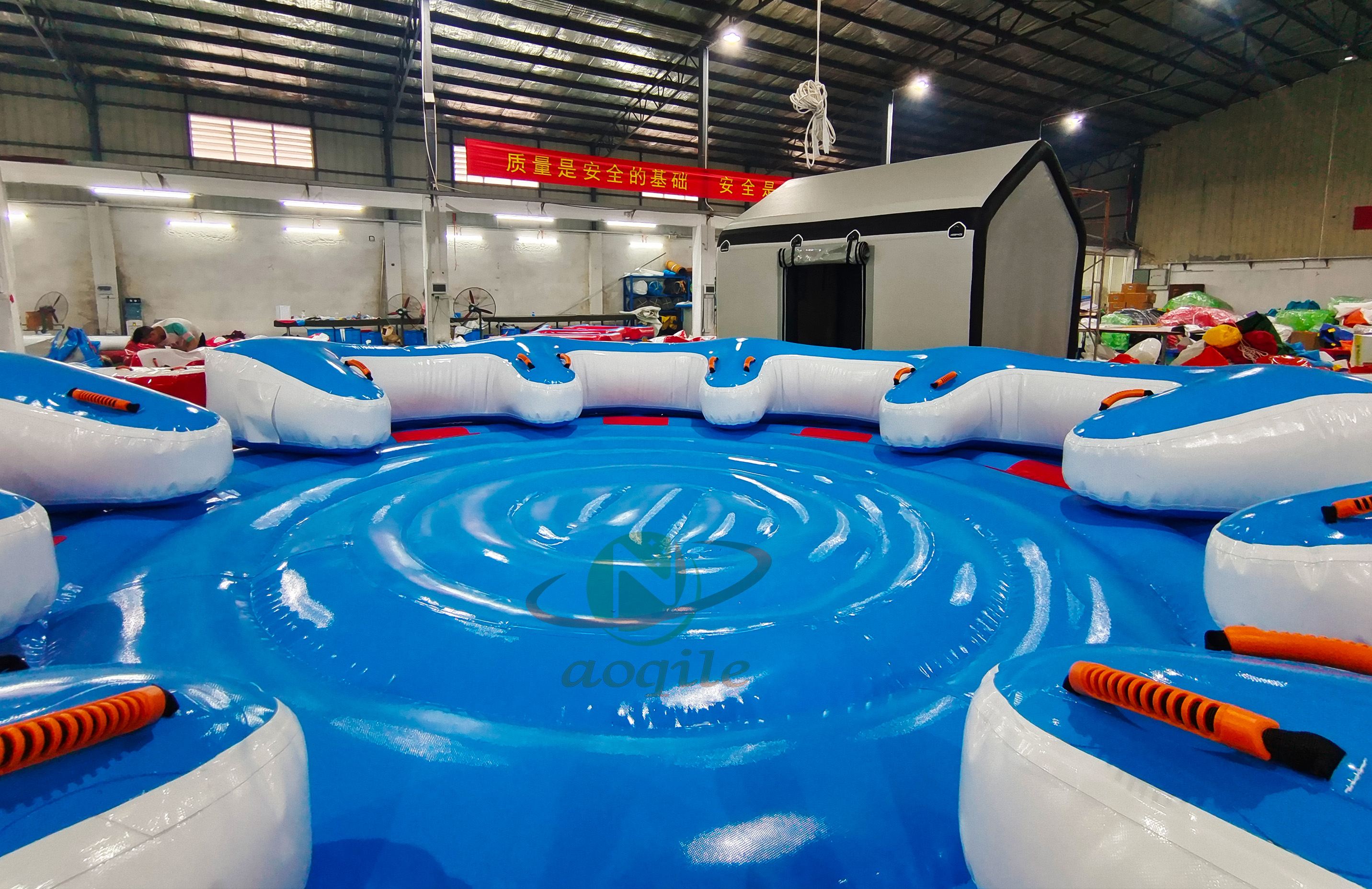 Nuevo entretenimiento acuático, 8 personas, inflable, agua giratoria, disco giratorio, barco inflable giratorio, tubo remolcable, barco de esquí