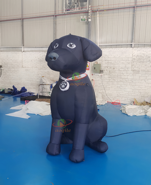 Perro inflable gigante personalizado/modelo de perro cachorro inflable de dibujos animados grandes para publicidad