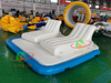 Plataforma de muelle flotante inflable de alta calidad, sofá inflable de agua doble, equipo de isla flotante