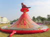 Gran torre de escalada de volcán inflable, torre deportiva de escalada para niños