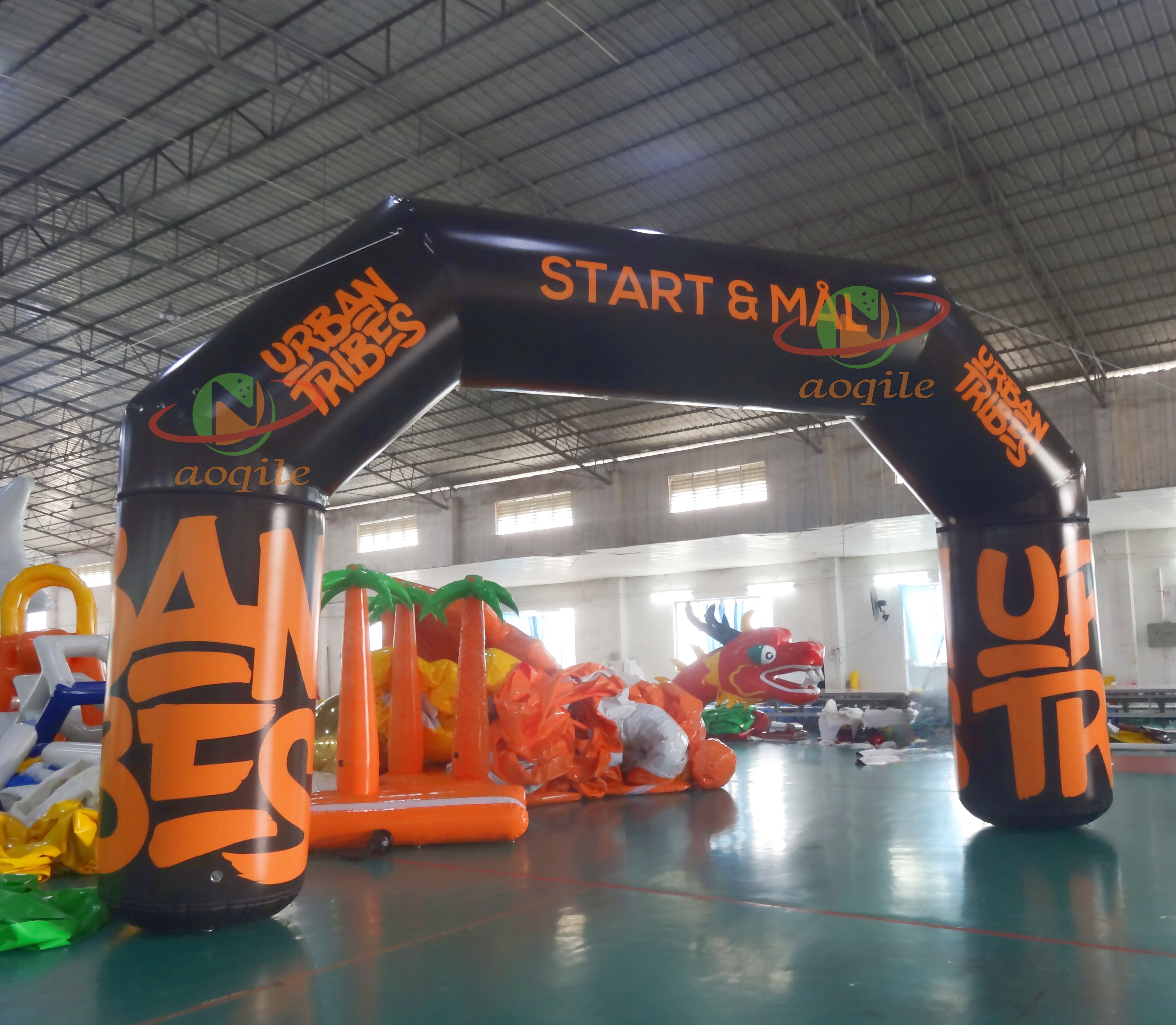 Arco corriente personalizado promocional al por mayor de fábrica inflable de arco para eventos