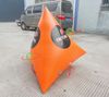 Boya triangular inflable para eventos acuáticos, boya de natación de agua flotante, boya marcadora inflable para actividades acuáticas