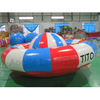 Gran oferta, juguete acuático, dirigible inflable, platillo volador loco, barco de discoteca remolcable