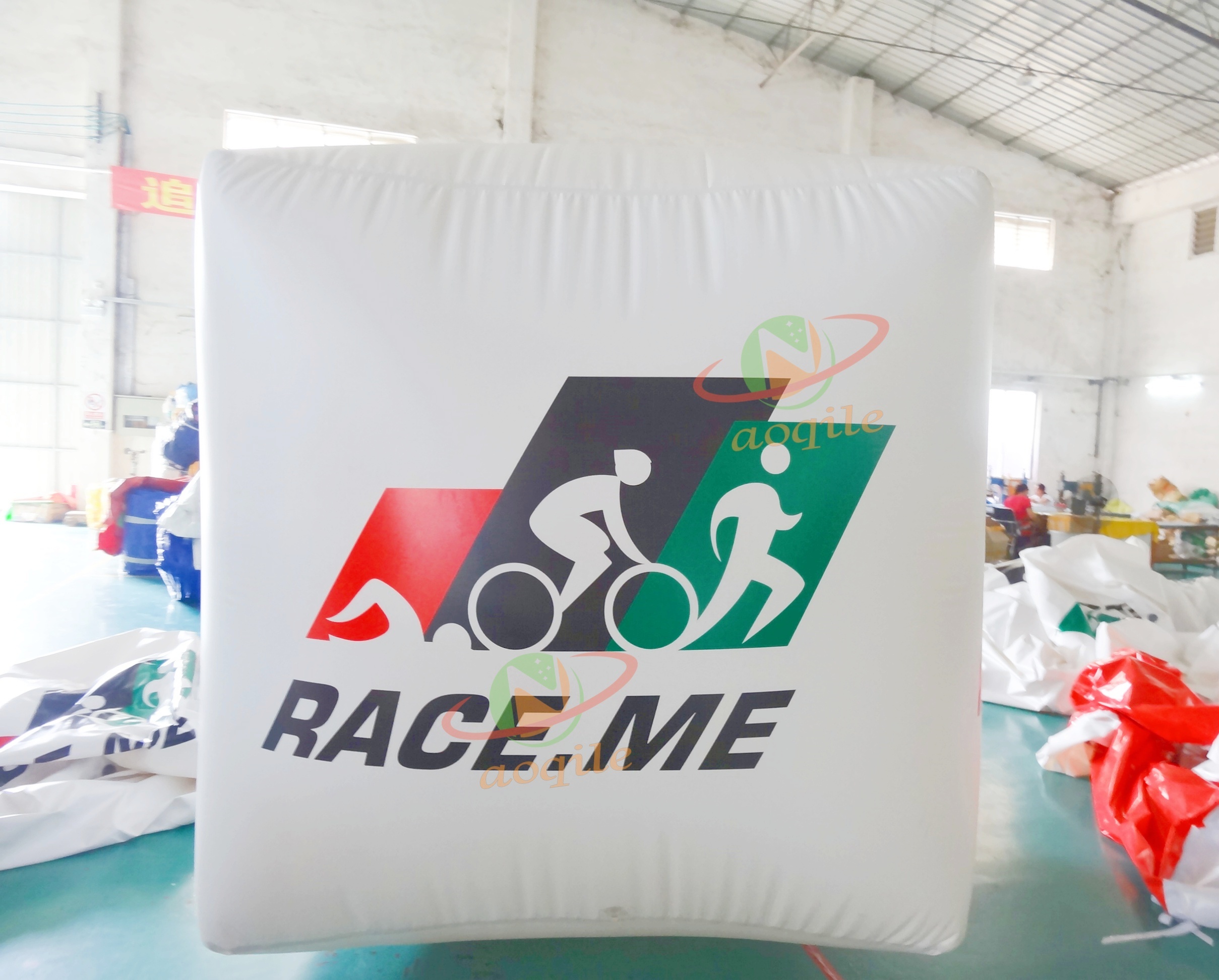 Marcador inflable específico para triatlón, boya de aire flotante para carrera, cubo duradero, agua