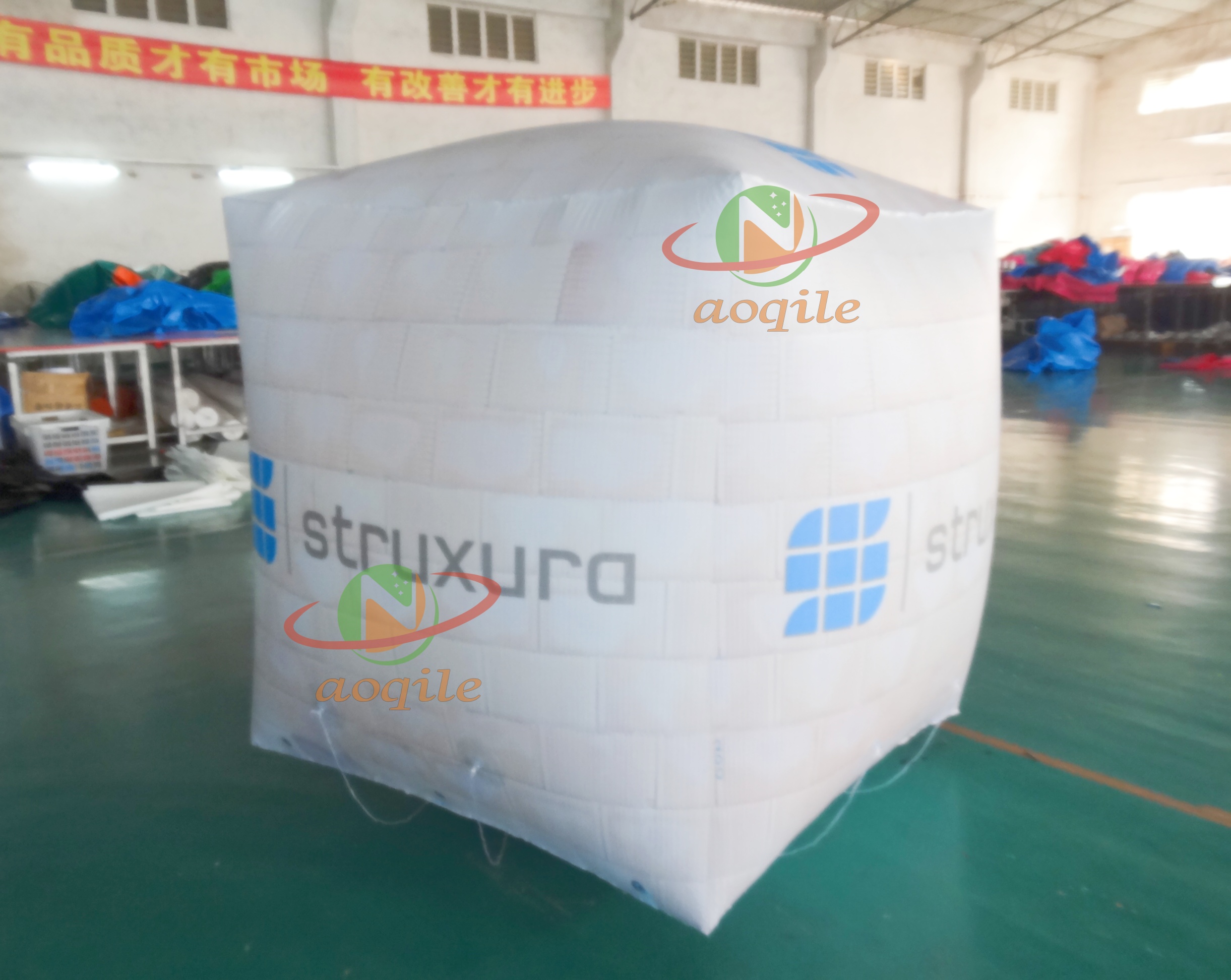 Boya de marcador de cubo inflable marino personalizada, boya publicitaria flotante inflable para actividades acuáticas