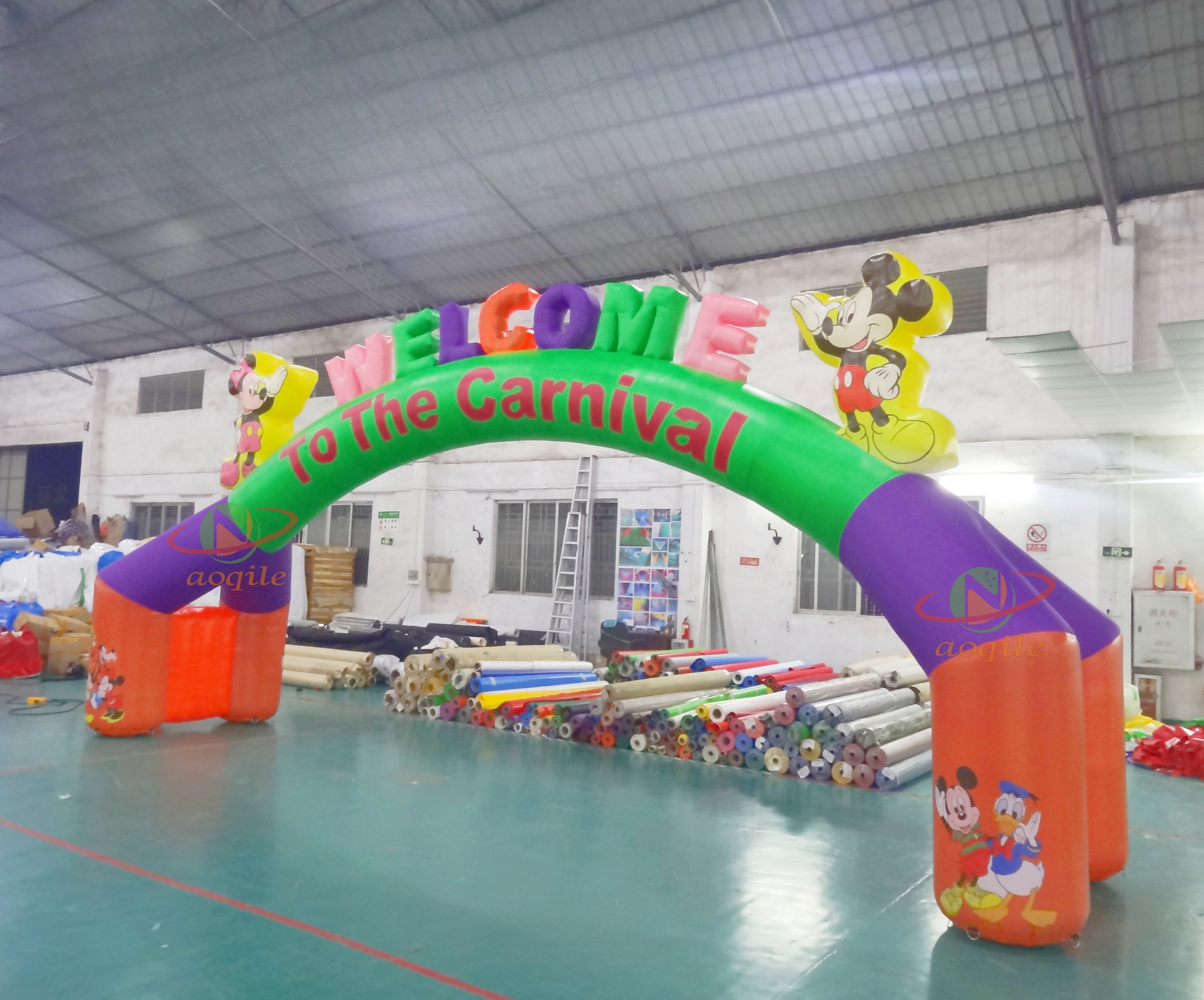 Arcos inflables personalizados para eventos de parque grande al aire libre para decoración de carnaval arcos inflables