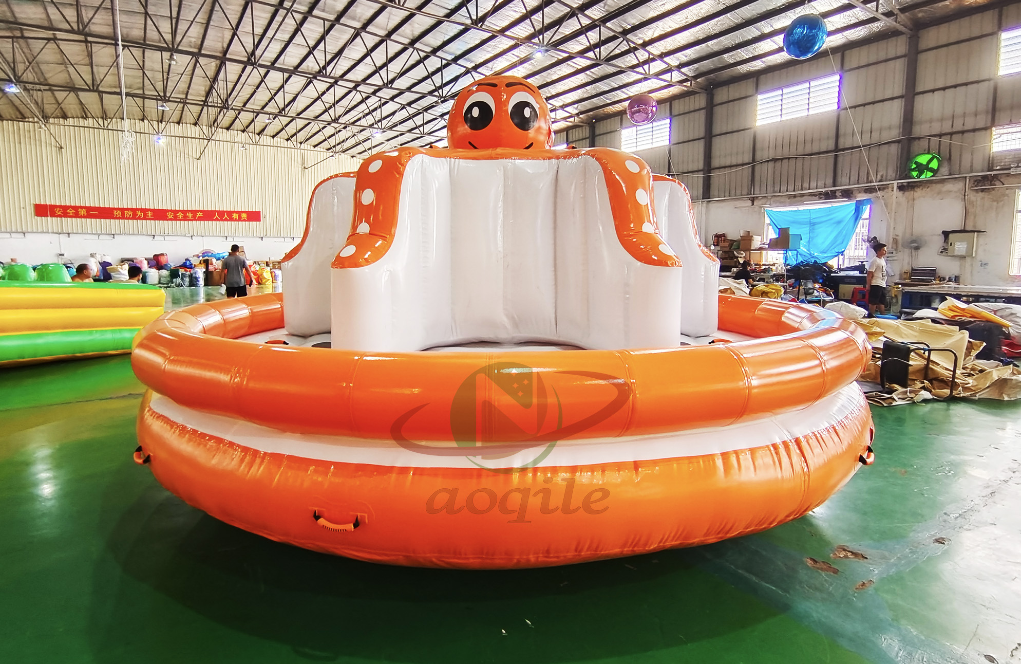 Deportes acuáticos remolcables del pulpo inflable, disco inflable del hilandero del agua remolcable