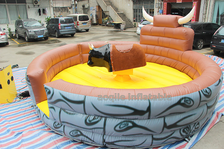 Aoqile Máquina inflable comercial para montar toros, velocidad ajustable para adultos y adolescentes, actividades divertidas al aire libre para eventos
