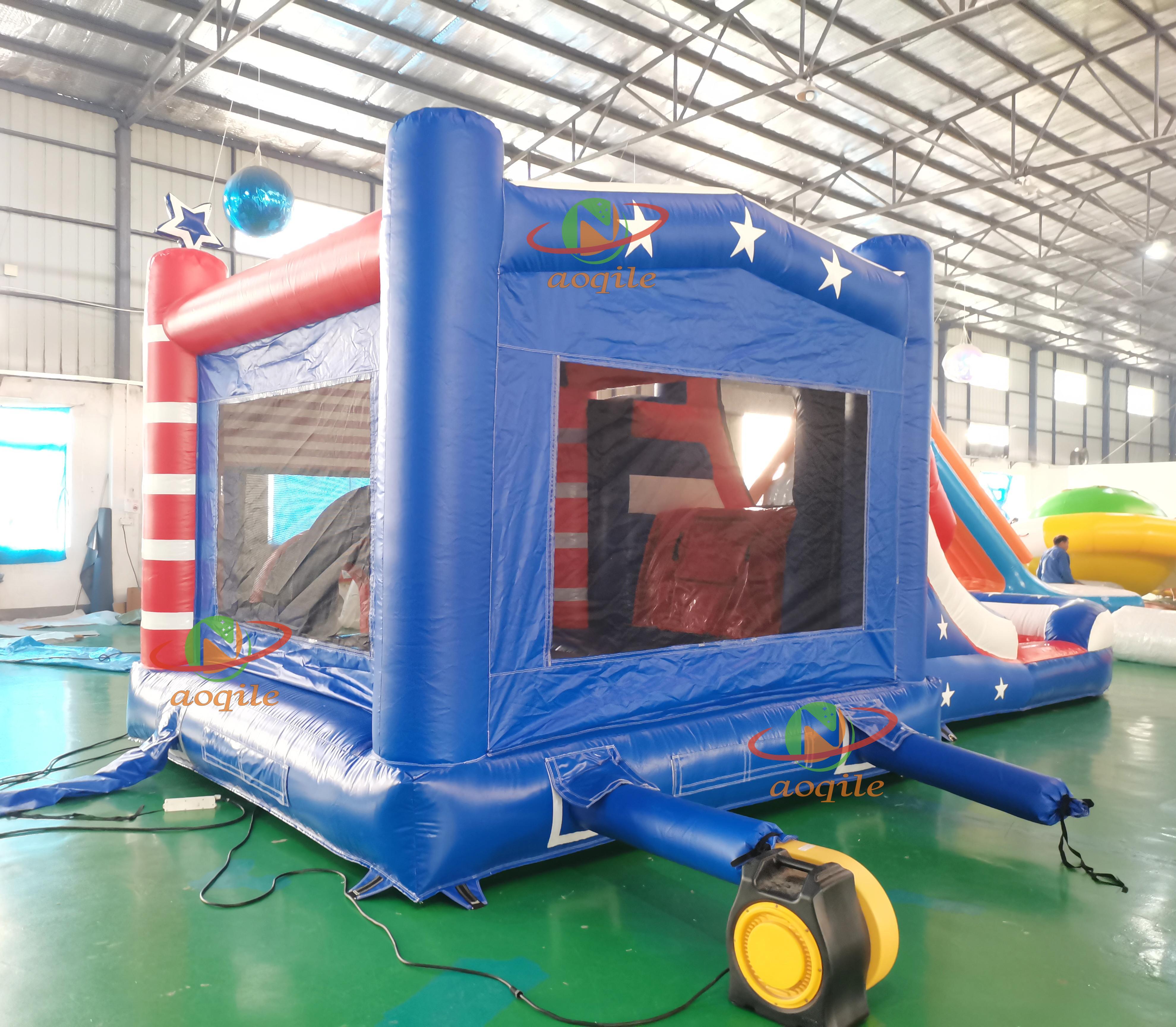 Combinación de tobogán de trampolín inflable personalizado de alta calidad para parque acuático