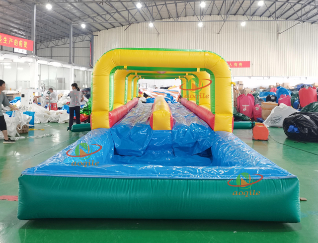 Tobogán acuático inflable interior y exterior de alta calidad con piscina